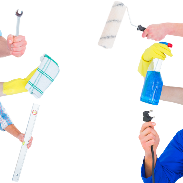 Hands Holding Tools on Transparent Background for Renovation and Repair - Download Free Stock Videos Pikwizard.com