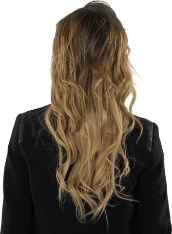rear view of professional businesswoman in black outfit with pale blonde hair, transparent backgroun - Download Free Stock Videos Pikwizard.com