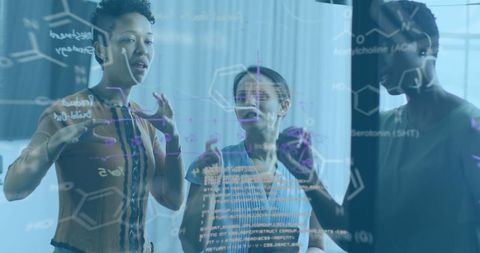 Diverse Team Creating Innovative Solutions in Modern Office