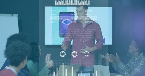 Team Presentation With Interactive Digital Interface