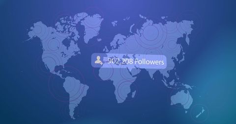 Global Social Media Influence with Growing Followers - Download Free Stock Images Pikwizard.com