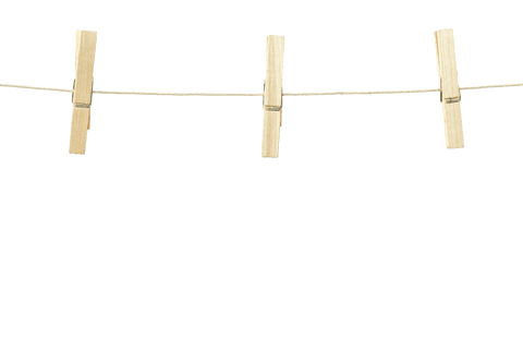 Transparent Clothesline with Wooden Clothespins Isolated - Download Free Stock Videos Pikwizard.com