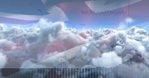 Concept of Digital Interface with UK Flag and Cloud Computing - Download Free Stock Images Pikwizard.com