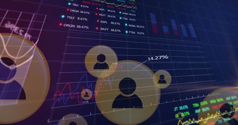 Digital Trading and Analytics in Technology Concept