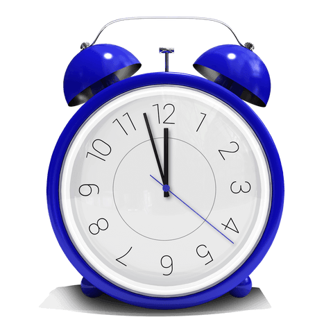 blue twin bell alarm clock transparent background - Download Free Stock Videos Pikwizard.com