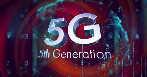 5g concept with digital globe and data visualization - Download Free Stock Images Pikwizard.com