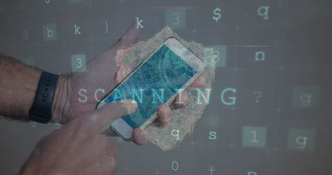 Cybersecurity Analysis on Smartphone with Virtual Interface - Download Free Stock Images Pikwizard.com