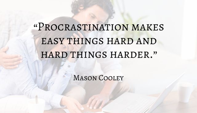 Ideal for social media posts promoting productivity and anti-procrastination messages. Suitable for using in presentations focusing on time management and self-improvement.