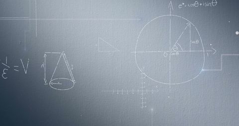 Mathematical Formulas on Grey Canvas Illustrating Data Processing - Download Free Stock Images Pikwizard.com