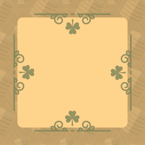 decorative saint patrick's day frame on transparent background - Download Free Stock Videos Pikwizard.com