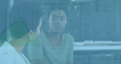 Business Team Analyzes Data and Trends for Strategic Insights