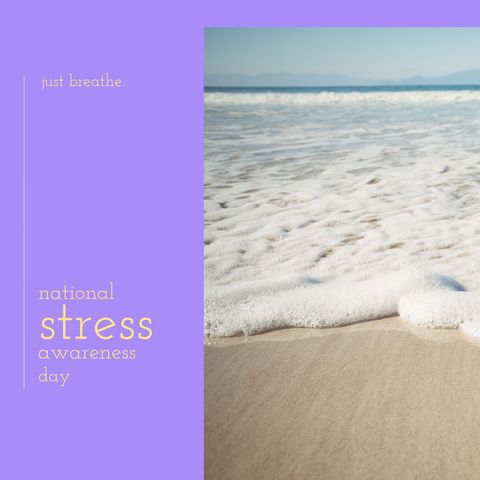 Mindfulness and Serenity at the Beach - Download Free Stock Templates Pikwizard.com