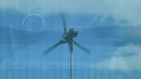 Digital Interface with Wind Turbine Animation