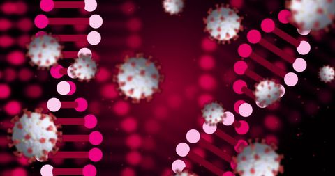 Abstract Virus and DNA Structure in Vibrant Light - Download Free Stock Images Pikwizard.com