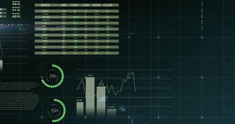 Digital Financial Data Interface with Analytics - Download Free Stock Images Pikwizard.com