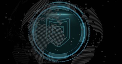 Futuristic Data Security Concept with Digital Shield - Download Free Stock Images Pikwizard.com
