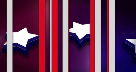 Abstract usa flag design with stripes and stars