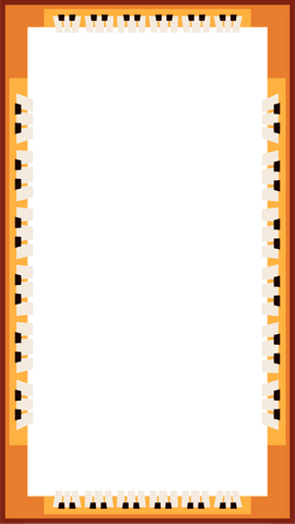 vintage art deco frame with piano key border on transparent background - Download Free Stock Videos Pikwizard.com