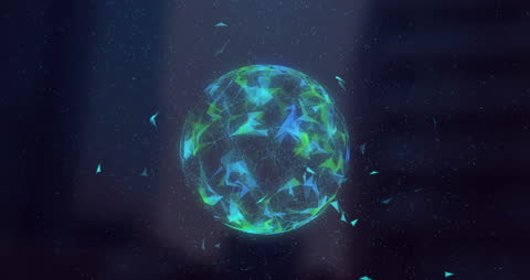 Digital Globe of Connected Network Paths in Cyber Space