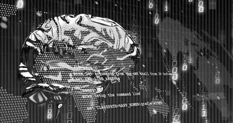 Brain Conceptualizing Digital Coding in Futuristic Setting - Download Free Stock Images Pikwizard.com
