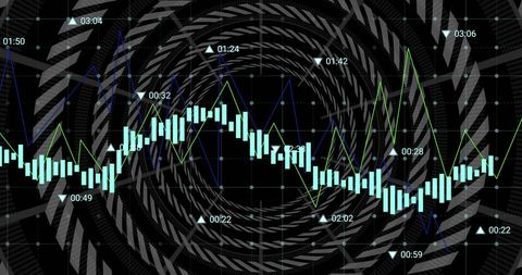 Digital Data Analytics on Abstract Grid Network - Download Free Stock Images Pikwizard.com