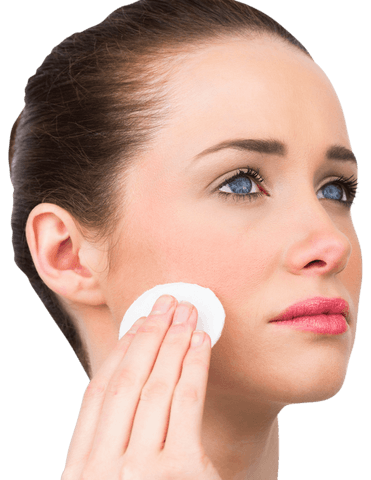 caucasian woman skincare routine on transparent background - Download Free Stock Videos Pikwizard.com