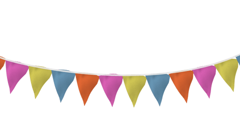 transparent colorful triangle bunting garland - Download Free Stock Videos Pikwizard.com