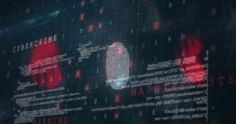digital fingerprint security with cyber crime alerts - Download Free Stock Images Pikwizard.com