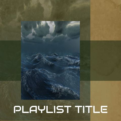 Stormy Sea with Dramatic Clouds for Playlist Cover - Download Free Stock Templates Pikwizard.com