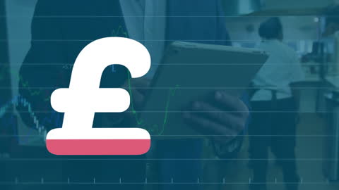 Businessman Analyzing Stock Market Trend on Digital Tablet