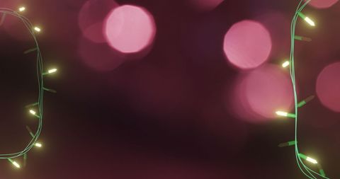 Christmas Fairy Lights on Bokeh Background for Festive Decorations - Download Free Stock Images Pikwizard.com