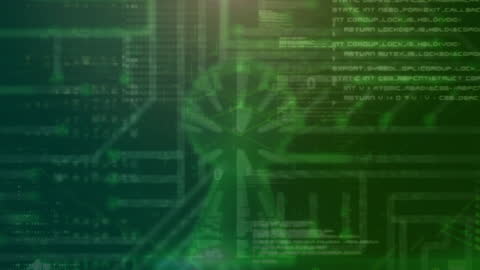 Futuristic Digital Interface with Secure Padlock Icon