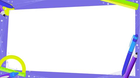 Transparent stationery frame with copy space, modern educational design