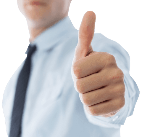 Caucasian Businessman Giving Thumbs Up on Transparent Background - Download Free Stock Videos Pikwizard.com