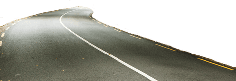 Curved road transparency minimalist design for transportation illustration