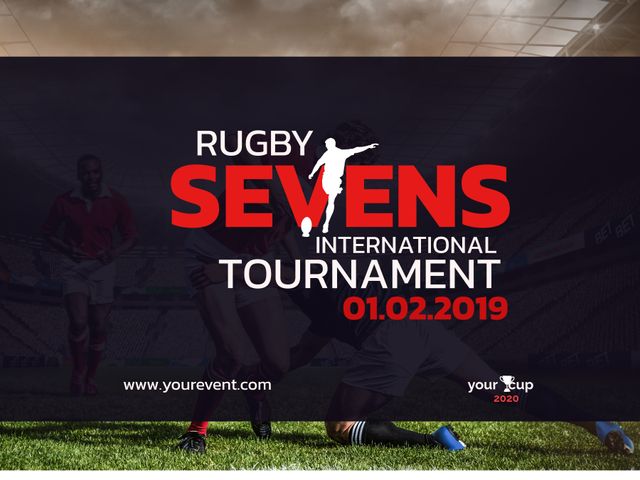 Rugby Sevens International Tournament Flyer Template - Download Free Stock Templates Pikwizard.com