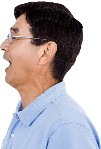elderly man side profile with transparent background - Download Free Stock Videos Pikwizard.com