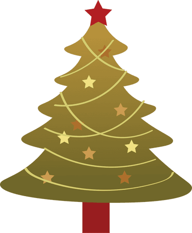 golden christmas tree icon on transparent background - Download Free Stock Videos Pikwizard.com