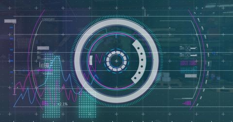 Futuristic Digital Interface for Finance and Technology - Download Free Stock Images Pikwizard.com
