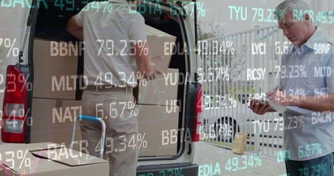 Logistics industry meets data technology with modern delivery