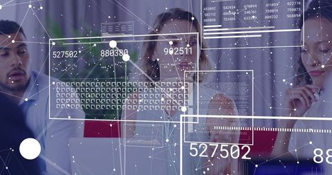 Diverse Business Team Engaging with Financial Data Interfaces - Download Free Stock Images Pikwizard.com
