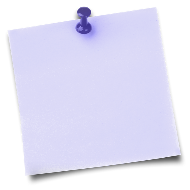 Transparent Purple Sticky Note with Thumbtack on White Background - Download Free Stock Videos Pikwizard.com