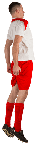 transparent athlete in red uniform jumping enthusiastically - Download Free Stock Videos Pikwizard.com
