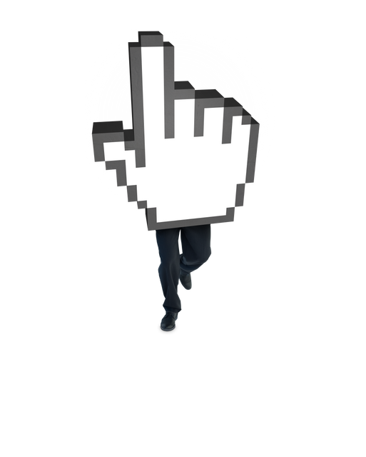 Finger Cursor Digital Illustration with Man's Legs on Transparent Background - Download Free Stock Videos Pikwizard.com