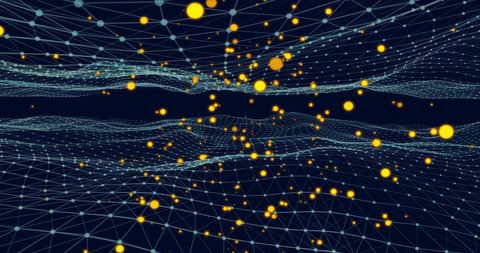 Dynamic Digital Connectivity with Luminous Nodes - Download Free Stock Images Pikwizard.com