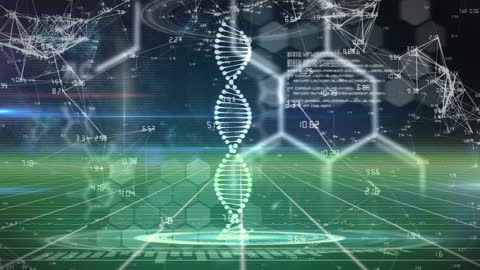 DNA Strand Visualization with Medical Data Interface