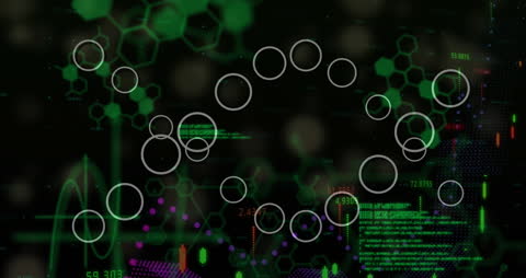 Futuristic Financial Data Animation with World Map