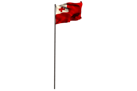 waving tongan flag on transparent background - Download Free Stock Videos Pikwizard.com