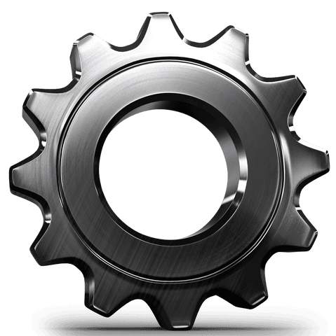 Transparent 3D Metallic Gear Isolated on White Background - Download Free Stock Videos Pikwizard.com