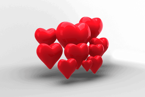Floating Red Hearts with Transparent Background for Love Concept - Download Free Stock Videos Pikwizard.com
